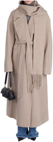 Пальто с шарфом SFILATO 102206943