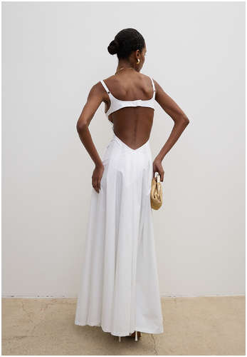 Элегантное минималистичное платье из хлопка THE REAL BASE CMD002 / 102209558 - вид 2