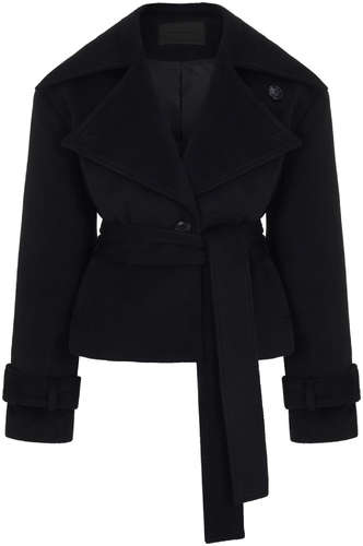 Короткое пальто из шерсти THE REAL BASE 102209566