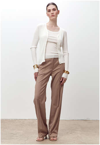 Кардиган из плотного трикотажа в рубчик AZUR 197794 / 102213629 - вид 2