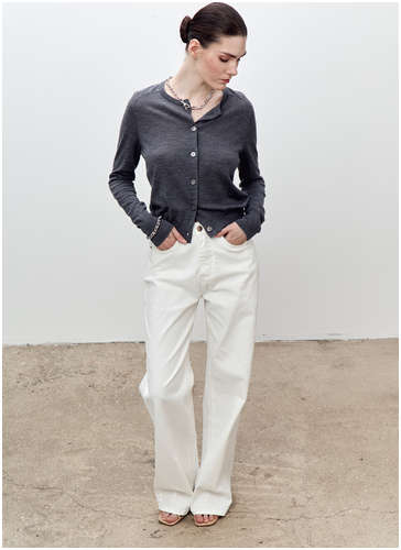 Кардиган из тонкой шерсти мериноса AZUR 197620 / 102209343 - вид 2