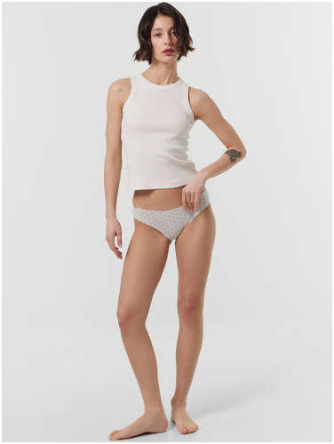 Трусы слипы женские серые с принтом Mark Formelle / 103220442 - вид 2