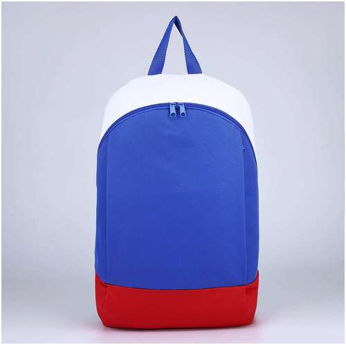 Рюкзак текстильный россия, 46х30х10 см, вертик карман, цвет красный, синий, белый NAZAMOK / 103150015 - вид 2