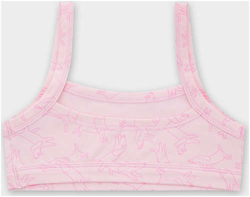 Топ для девочек розовый с контурными собачками Mark Formelle / 103212810 - вид 2