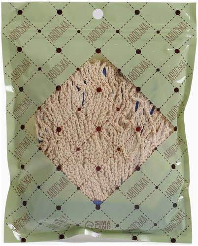 Сумка-авоська хозяйственная, клетка 1.5 см, бежевая/синяя TAKE IT EASY / 103230647 - вид 2