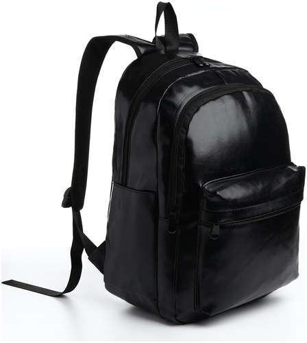 Рюкзак школьный nymphea с карманами, черный 103181543