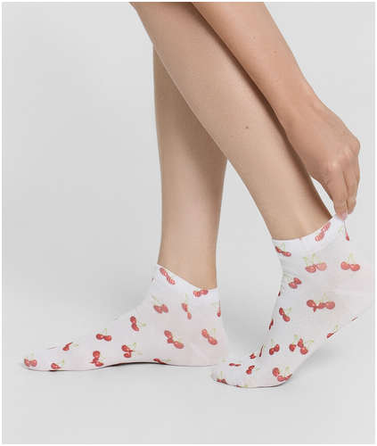 Носки женские белые с узором Mark Formelle 103240596
