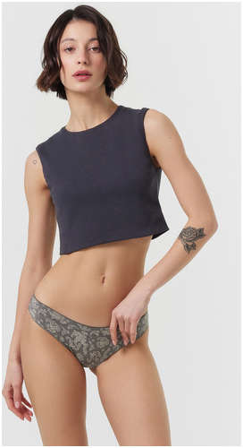 Трусы слипы женские серые с принтом пейсли Mark Formelle 103220370