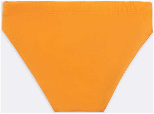 Хлопковые трусы-плавки оранжевого цвета с принтом-эмоцией для мальчиков Mark Formelle / 103171914 - вид 2