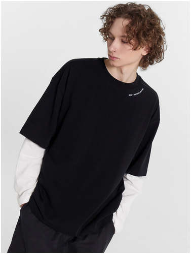 Футболка мужская черная с надписью Mark Formelle 103234072