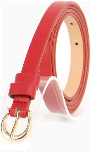Ремень женский, ширина 1.3 см, пряжка металл, красный 103241510