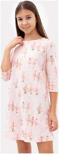 Сорочка ночная для девочек в розовом цвете с балеринами Mark Formelle / 103172052 - вид 2