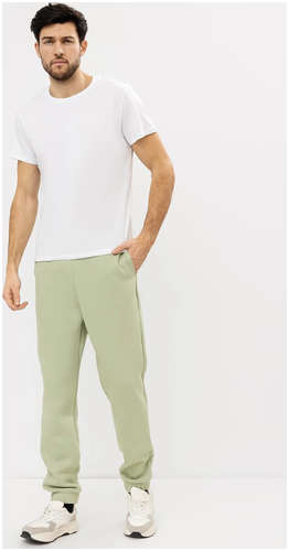 Теплые брюки-джоггеры мужские в зеленом оттенке Mark Formelle / 103168305