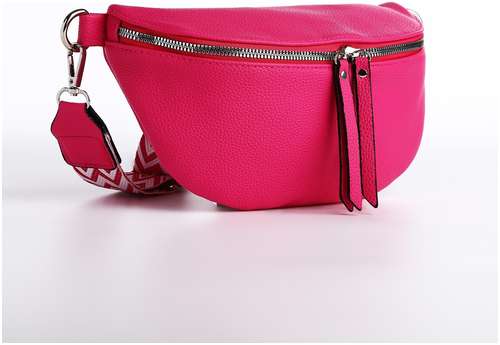 Сумка кросс-боди на молнии, цвет фуксия / 103162290 - вид 2