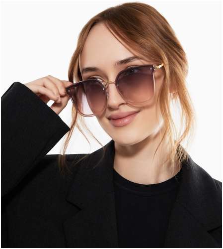 Очки солнцезащитные uv 400, дужка 13.2 см, ширина 13.8 см, линза 5.4×6 см onesun / 103235164 - вид 2