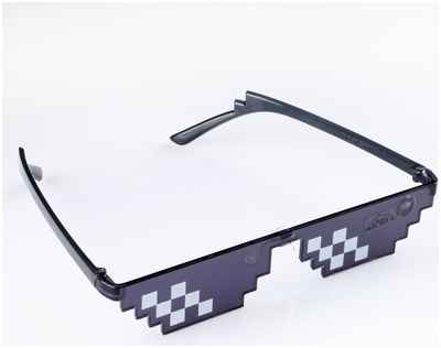 Очки солнцезащитные пиксельные onesun, uv 375, дужка 14.8 см, ширина 15.1 см, линза 6.2×3 см / 10382334 - вид 2