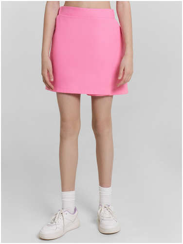 Шорты-юбка для девочек розовые Mark Formelle / 103233366 - вид 2