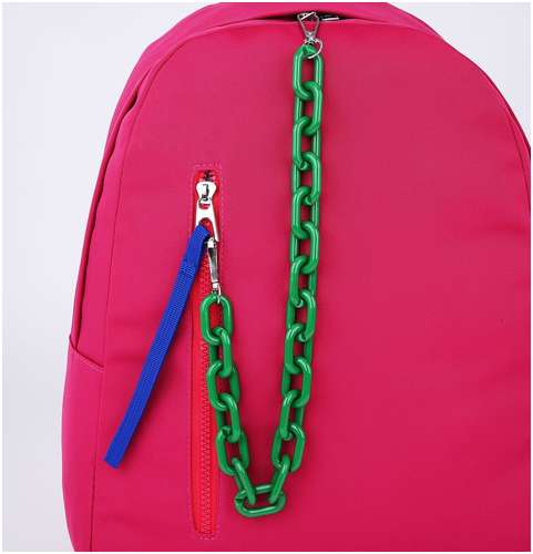 Рюкзак текстильный с карманом, розовый, 45х30х15 см NAZAMOK / 103150148 - вид 2