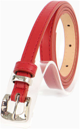 Ремень женский, ширина 1.3 см, пряжка металл, красный 103241512