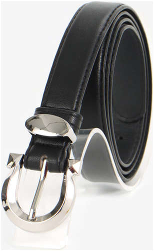 Ремень женский, ширина 2.3 см, пряжка металл, черный 103241523