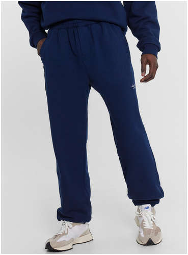 Брюки спортивные мужские синие с принтом в виде надписи Mark Formelle / 103217613 - вид 2