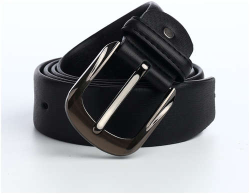 Ремень мужской, ширина 3,5 см, винт, пряжка металл, цвет черный / 103205982 - вид 2