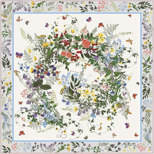Платок ″Русский полевой букет″ 90*90 Русские в моде / 103239796 - вид 2