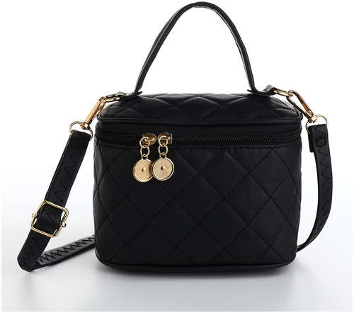 Сумка женская на молнии, цвет черный 103202072