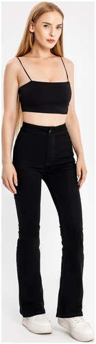 Брюки женские джинсовые черные Mark Formelle / 103166443 - вид 2