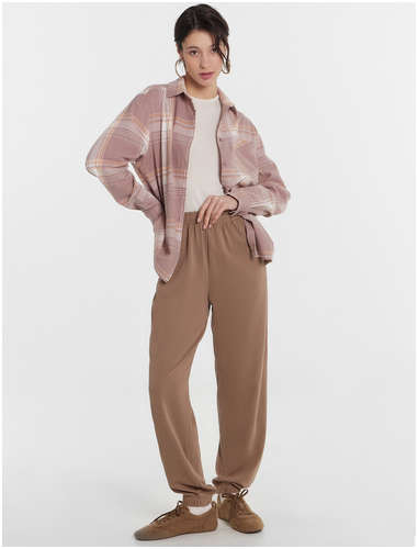 Брюки домашние женские коричневые Mark Formelle 103219714