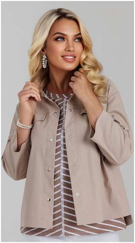 Блузка кофейный Rise / 103240792 - вид 2