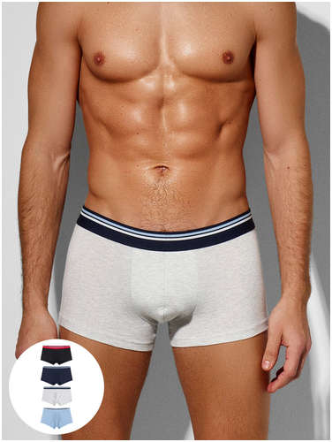 Трусы боксеры мужские в наборе, 4 шт Mark Formelle 103223278