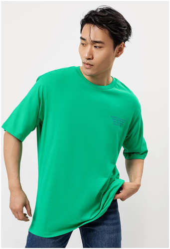 Футболка мужская в зеленом оттенке с печатью Mark Formelle 103168284