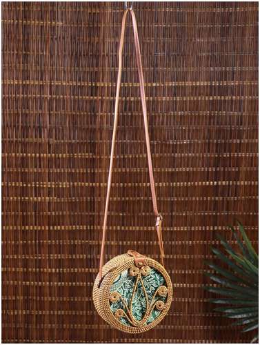 Сумка женская через плечо плетеная / 103222276 - вид 2