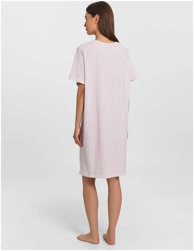 Сорочка ночная женская розовая с принтом Mark Formelle / 103241414 - вид 2