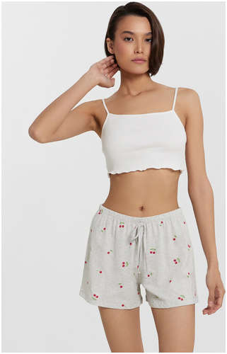 Шорты домашние женские серые с принтом Mark Formelle 103233402