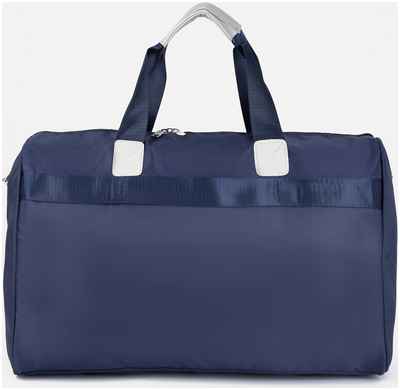 Сумка дорожная на молнии, наружный карман, длинный ремень, держатель для чемодана, цвет синий / 10394808 - вид 2