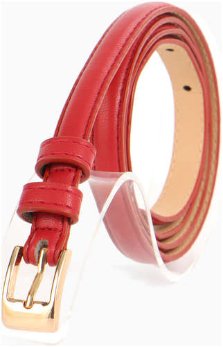 Ремень женский, ширина 1.3 см, пряжка металл, красный 103241515