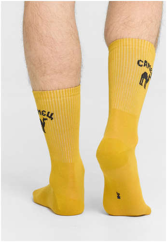 Носки мужские желтые с надписью Mark Formelle / 103223743 - вид 2
