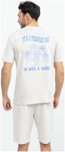 Хлопковая футболка в оттенке Mark Formelle / 103168621 - вид 2