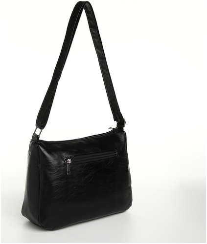 Сумка женская на молнии, цвет черный / 103198365 - вид 2