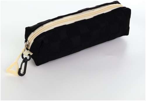 Рюкзак школьный, набор 2 в 1,+ пенал в клетку, 40х28х13 см, цвет черный NAZAMOK / 103178185 - вид 2