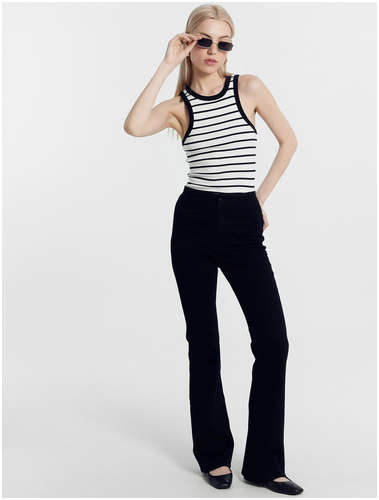 Топ женский в черно-белую полоску Mark Formelle / 103190437 - вид 2