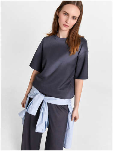 Комплект женский графитовый: брюки и футболка Mark Formelle / 103230331 - вид 2