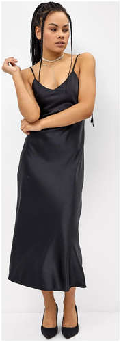 Платье-комбинация на тонких бретелях в черном цвете Mark Formelle 103188824