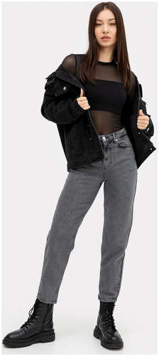 Брюки женские джинсовые в темно-сером цвете Mark Formelle / 103176908 - вид 2