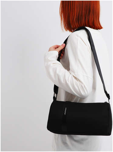 Сумка молодежная на молнии, цвет черный 103230754