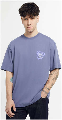 Футболка мужская в синем цвете с печатью Mark Formelle / 103192545 - вид 2