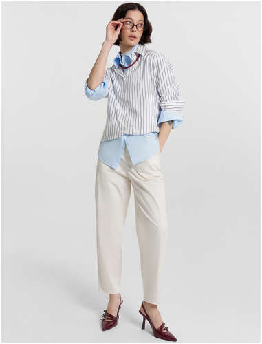 Рубашка женская в полоску Mark Formelle / 103235473 - вид 2