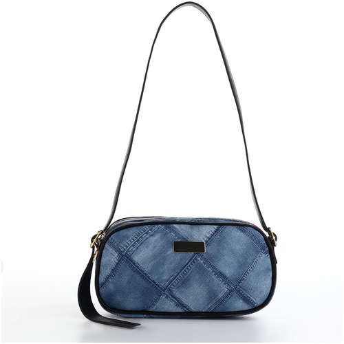 Сумка женская на молнии, цвет синий 103201995